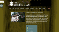 Desktop Screenshot of kuncluvmlyn.cz