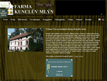 Tablet Screenshot of kuncluvmlyn.cz
